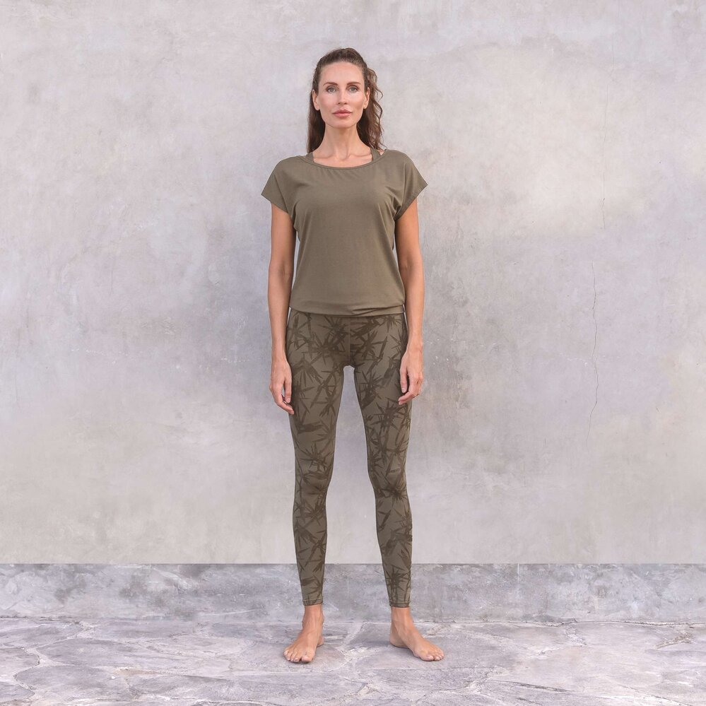 Jaya Duurzame YogaΠlates High Waist Leggings - Tosca - Olive