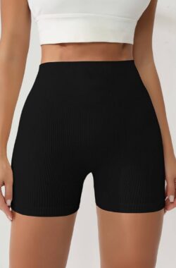 Muendo | Sportlegging | Korte Broek | Korte Legging | Hoge Taille | Squatproof | Geen Scrunch | Seamless | Yoga | Fitness | Dames | Sportkleding | Hardloopbroek | Sportbroek | Shorts