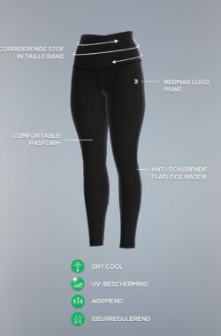 Redmax Sportlegging Dames Corrigerend Perfect RMXYara – Sportkleding – Geschikt voor Fitness en Yoga – Dry Cool – Fitness Legging – Corrigerend – Groen – 54