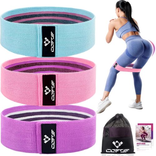 Resistance Bands Fitness Band, Booty Sports Bands Resistance Bands for Hip Leg Training, Strength Training, Muscle Building Yoga [Set of 3]