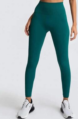 SOFT GYM LEGGING – Maat L – Groen- Sportlegging – Sportoutfit – Gymlegging – Gymoutfit – Yoga legging – Fitness legging