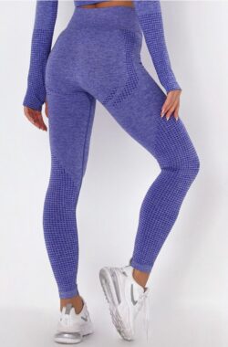 SUNMOOL – Sportlegging High Waist – Sportlegging – Dames Sportlegging – Legging – Hight Waist – Yogalegging – Sport Broek – Blauw – Maat: L