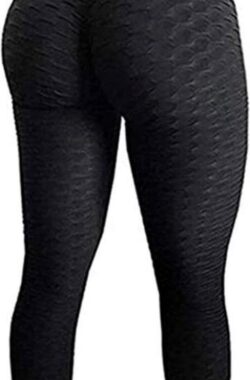 Sportlegging Dames High Waist maat L – Anti Cellulite / Cellulitis – Scrunch Butt – Sportbroek – Sport Legging Voor Fitness / Yoga / Vrije Tijd – Comfortabel – size L – Zwart / tiktok / sportschool