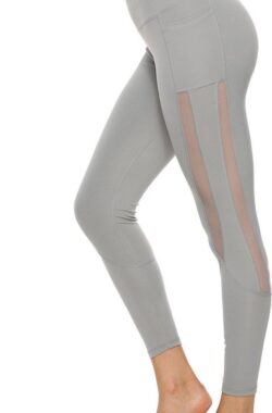 Ultimate Fit Fitnesslegging / Yoga legging met 2 mesh banen aan de zijkant