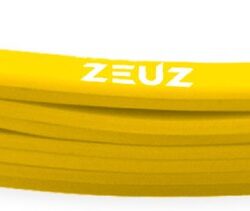 ZEUZ 1 Stuk Weerstandsband Elastiek voor Fitness & CrossFit – Resistance Stretch Power Bands voor Pull Ups, Krachttraining & Stretching – Geel