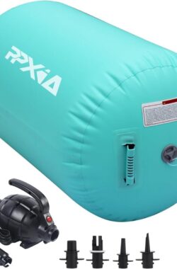 PPXIA Air Roll – Opblaasbare Air Roller – Gymnastische Cilinder – Yoga-rol met Pomp – Duurzaam en Veelzijdig