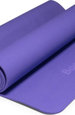 Bamboa Yogamat Paars | 6mm | Anti-Slip | Optimale Grip | Sterke Yoga mat | Makkelijk schoon te houden