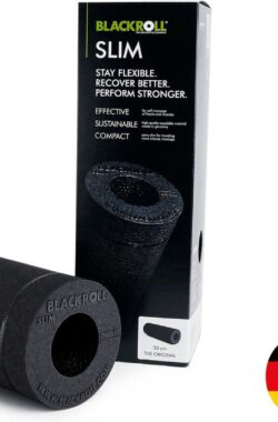 Blackroll Slim Foam Roller – 30 cm / Zwart / Kleinere diameter