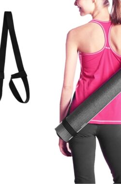 CHPN – Draagriem voor Yogamat – Draagriem – Yogamat riem – Geschikt voor alle maten – Zwart – Drager voor yogamatje – Handige houder voor jouw matje
