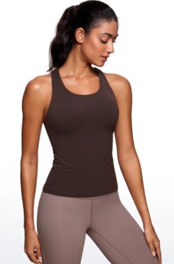 Crzyoga- De Butterluxe-collectie tank top Hot fudge brown-XL