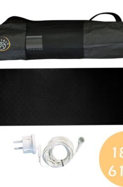 Earthle Earthing Yoga Mat – Aardingsmat – Aarden – Earthing Mat – Aarding – Grounding Mat – 183x61cm – Zwart