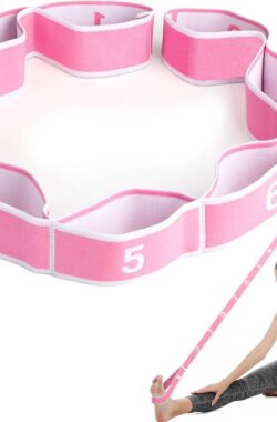 Goodivery ® Veelzijdige Stretchband met Acht Lussen voor Yoga, Dans en Sporttraining