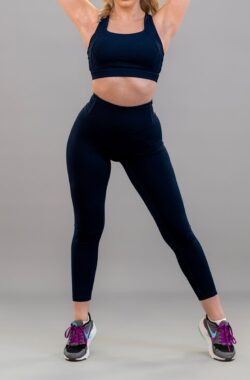 Gymcherries Julia Leggings Blauw Navy – M