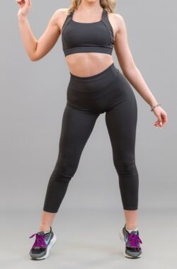 Gymcherries Julia Leggings Grijs Charcoal – S