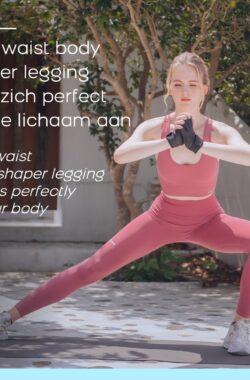 Jofairee, Perfect Shaper sportlegging – Maat XXL – 2-pack – Zwart/roze – Corrigerende shapewear sport legging – Hoge taille en booty lifting – Yoga legging en sportkleding voor dames