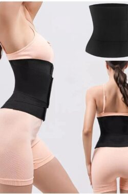 Lavida ® Waist Trainer- Rugbrace Onderrug-Shaper -Buikband-Afslankband- Zweetband- Sauna band-Zwangerschap-One Size -Zwart