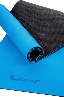 MOVIT® Yogamat 190 x 60 x 0,6 cm – Yoga Mat – Met Draagriem – Licht Blauw