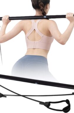 Solfit – Pilates Bar met Weerstandsbanden – Pilates Stick – Pilates Stok – Fitness Elastiek – TONEBAR