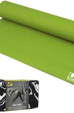 UFE – Yoga starterset – yogamat + yogablok