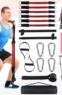 Veelzijdige Fitness Weerstandsbanden met Trainingsstang voor Thuisgebruik en Pilates