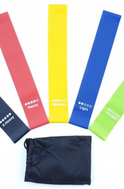 Weerstandsbanden – Resistance band – Fitness Elastiek – Weerstandsband – 5 Stuks