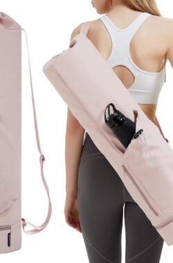 Yogatas met vak voor nat en flessenvak, sporttas voor dames, verstelbare schouderriem, gymyogatas voor pilates, yogamatten en yoga-accessoires (patent aangevraagd)