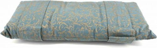 ZENZES® gold print meditatiebank kussen katoen 48x20cm blue