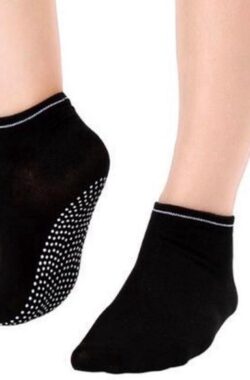 Anti slip yoga sokken zwart – maar ook voor pilates of piloxing – Sokken Antislip – LOUZIR