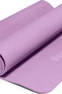 Bamboa Yogamat Roze | 6mm | Anti-Slip | Optimale Grip | Sterke Yoga mat | Makkelijk schoon te houden | Lila
