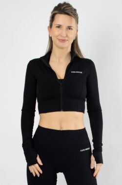 Divinity Zipper Crop Top | CAPO FINALE – Zipper | S | Kleur Black