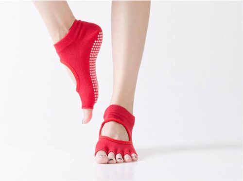 Finnacle - Vrouwen Sport-Yoga-Sokken: ood nti-Slip ym-Fitness ilates-Dans rofessionele Slippers