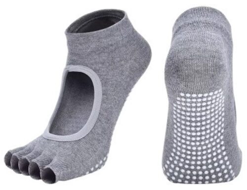 Go Go Gadget - Yoga sokken - Pilates - Teensokken - Open teen - Ademend - Antislip - Grijs