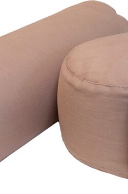 Pakket bolster en meditatiekussen – taupe