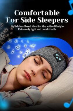 Soft Sleep-koptelefoonhoofdbanden – lang spelen, met ingebouwde luidsprekers – ideaal voor training, hardlopen, yoga en reizen