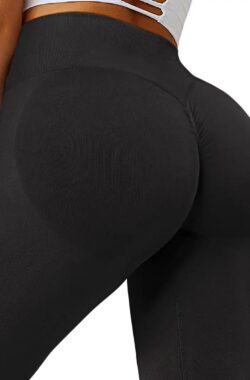 Sportlegging – Hoge Taille – Comfortabel – Elastisch – Ademend – Crunch – Billift – Yoga Fitness Legging voor Dames – Cropped – Legging – Sportlegging voor Fitness & Yoga – Zwart – Maat S
