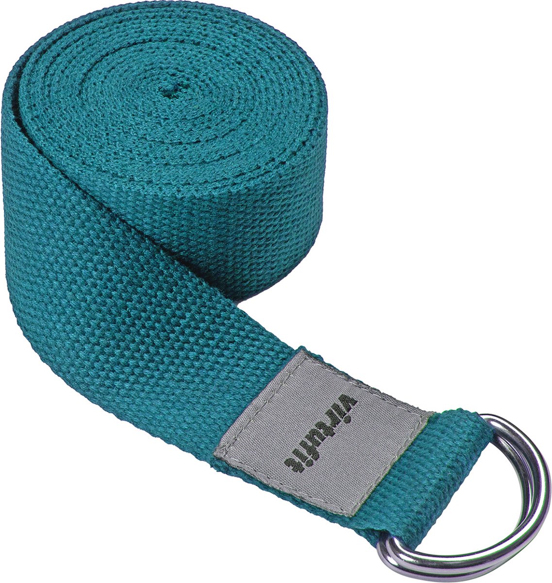 VirtuFit Premium Yoga Riem - Yoga strap - Katoen - 250 cm - Ocean Green - Yogastrap