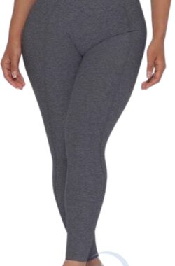 Workout Legging – Sportlegging Dames – Yoga Legging – High Waist Legging – Fitness Legging – Yoga Kleding Dames – Yoga Broek Dames – Sportkleding Dames – Sportbroek Dames – Dames Legging & Shapewear Dames – Active | Luminatic® | Donker Grijs | M
