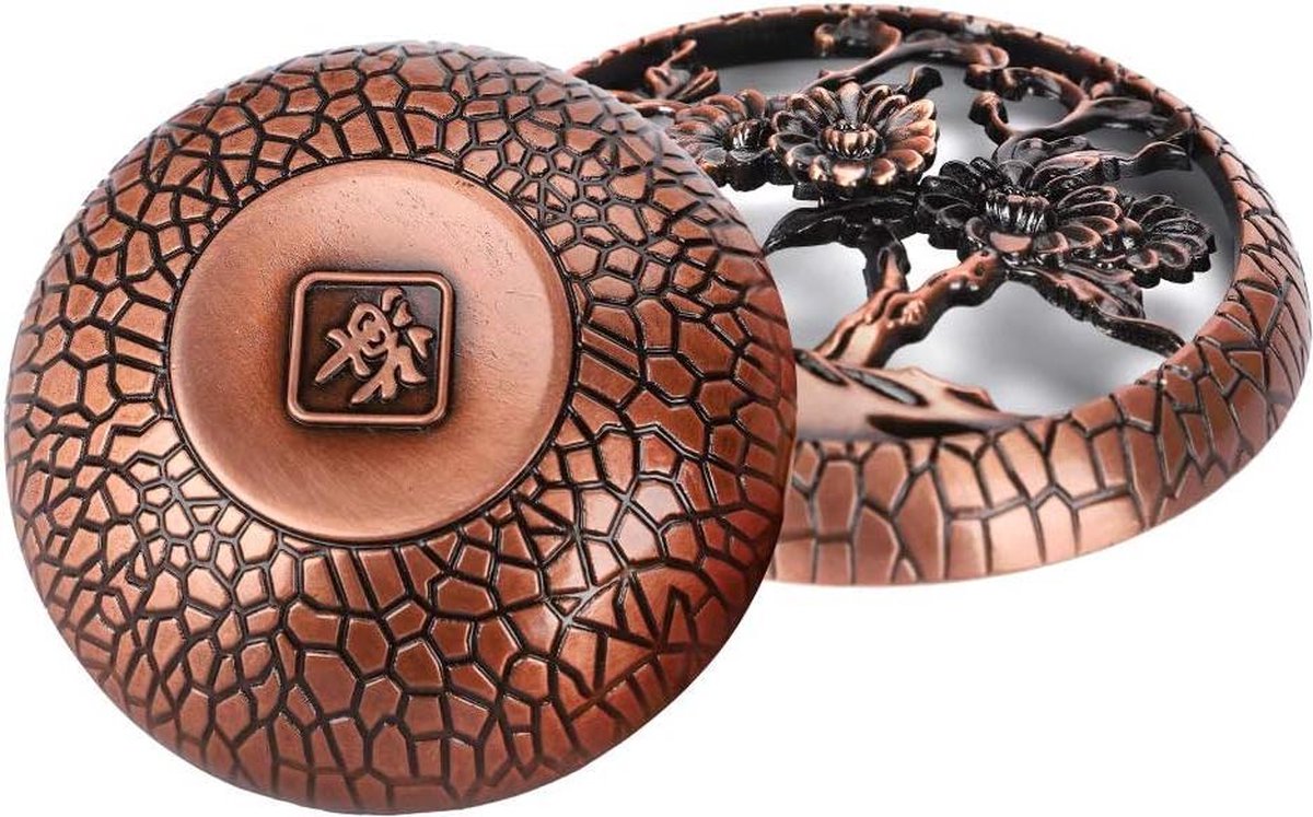 Antieke Metalen Wierookbrander Chrysant - Aroma Brander Houder Voor Woondecoratie en Gift