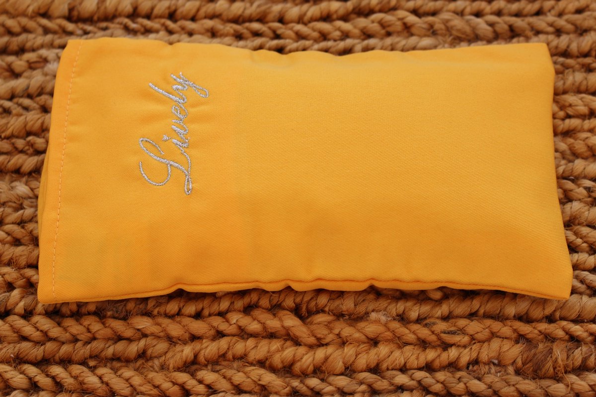 Lavendel oogkussen - Yoga lavendel oogkussen-yoga kussens- yoga props- geel