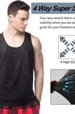 MEETYOO Y-Back Spiertank Top, Heren Tanktops Snel Droge Gym Mouwloze Spiert Shirts Voor Herenfitness, Sport- En Trainingsactiviteiten, Zoals Yoga, Fietsen, Rennen, Basketbal Spelen, Voetbal, Gewichtheffen-CAMOUFLAGE-XXL
