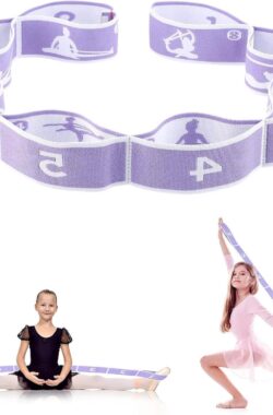 Meervoudige elastische yoga-stretchband – Voor fysiotherapie en pilates – 1 stuk – Paars
