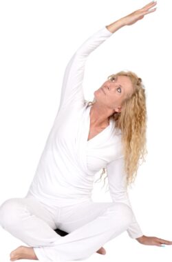 Namastae® Sport shirt dames | Yoga kleding | Lange mouw | Wit | Maat 34 | Maat XS