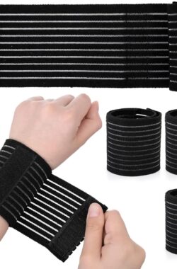 Polsband Wrap 4 Stuks Ademend Polyester Mouw Compressie Brace Polsband Hand Ondersteunt Splint Ondersteuning Riem voor Tennis Gym Sport Mannen Vrouwen