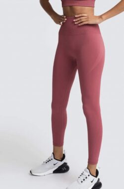 SOFT GYM LEGGING – Maat M – Roze – Sportlegging – Sportoutfit – Gymlegging – Gymoutfit – Yoga legging – Fitness legging