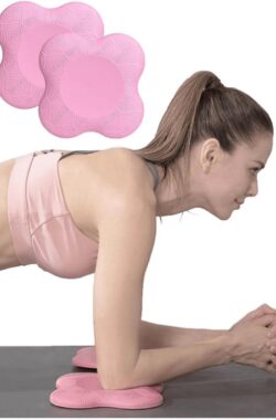 S&E Dikke Yoga & Fitness Knie- en Elleboogmat – Extra Comfortabel & Draagbaar – Roze
