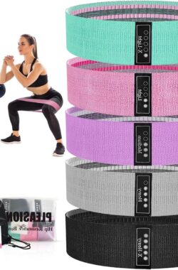 Weerstandsbanden Set – Fitness Band voor Heupen en Benen – 5 Stuks