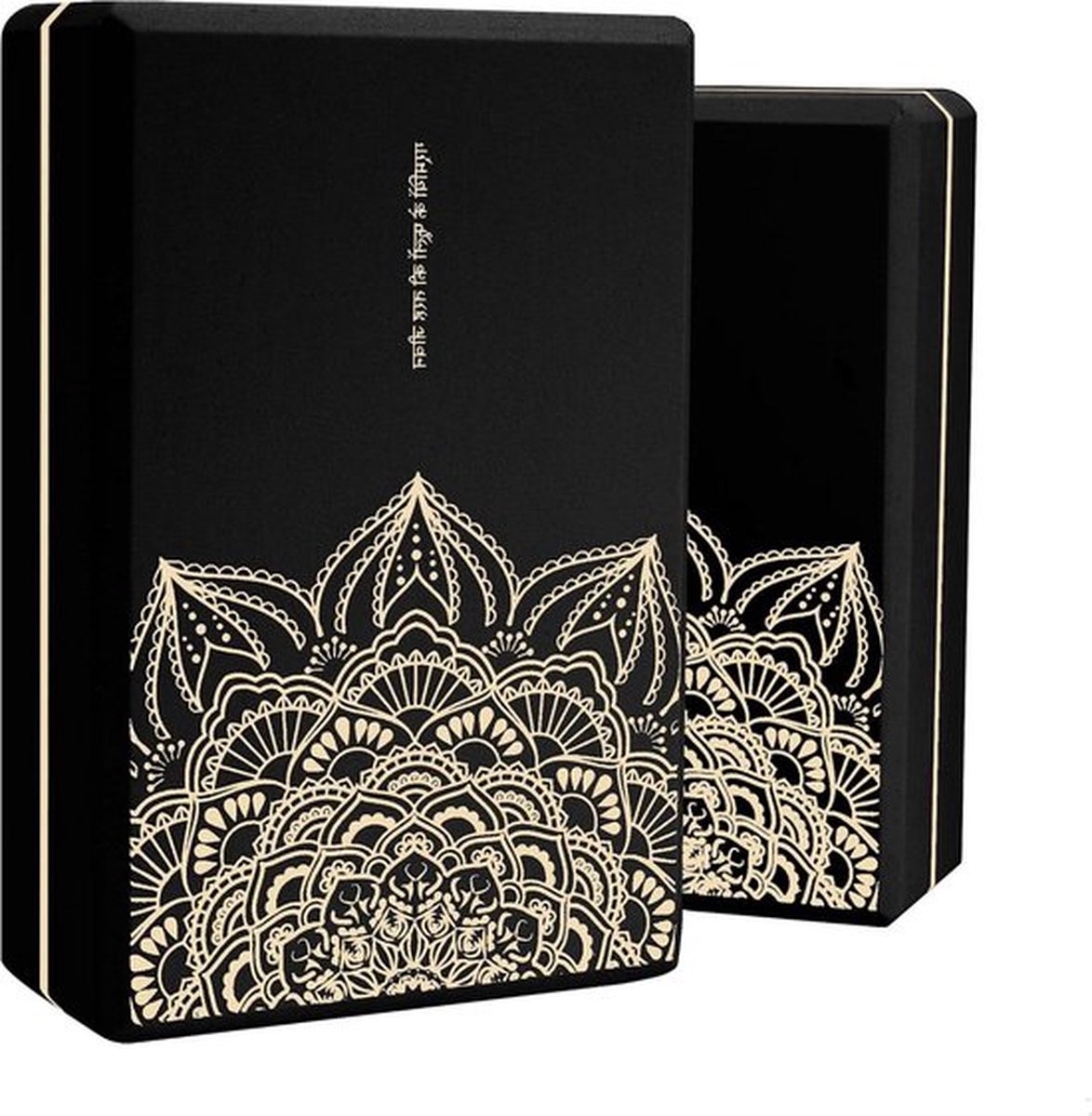 2-Pack Hoge Dichtheid EVA Schuim Yoga Block 9"x6"x3" - Anti-Slip Oppervlakte - Zwart