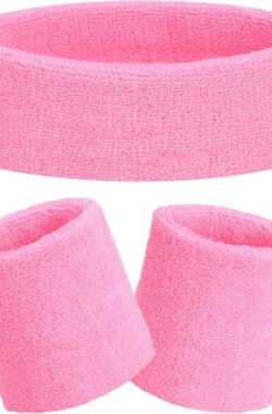 3-delige set zweetbanden voor sport en basketbal – Unisex – absorberende hoofdbanden Zweetband