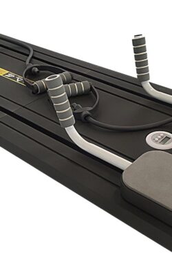 AJ-Sports Pilates Bord – Pilates reformer – Buikspiertrainer – Pilates – Yoga – Multifunctioneel – Fitnessapparaat- Inklapbaar – Zwart