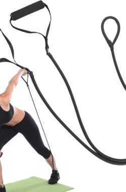 Antislip Yoga Stretchband met Verstelbare Handgreep – Ideaal voor Stretchen, Pilates en Krachttraining